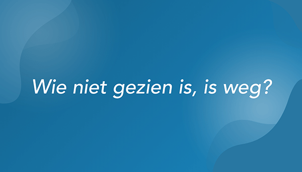 Linkedin blog - wie niet gezien is